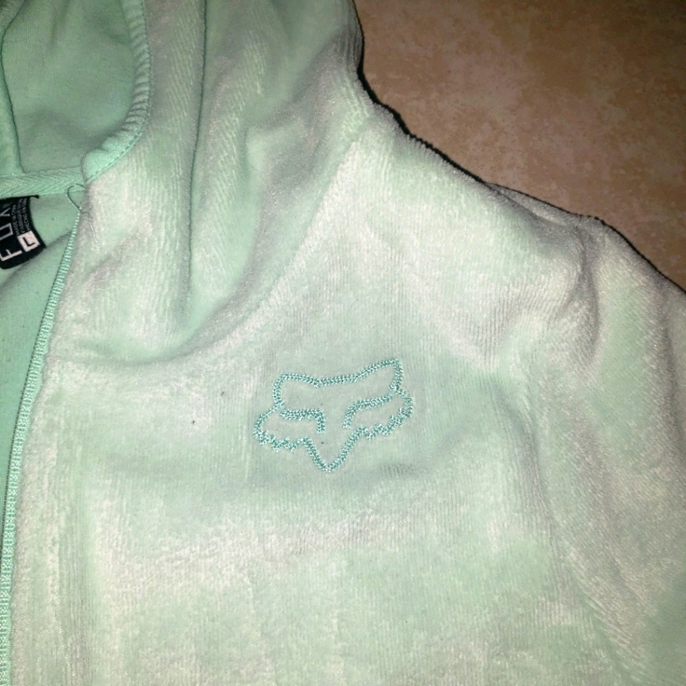 Plush Fox Racing Zip Hoodie Sweatshirt